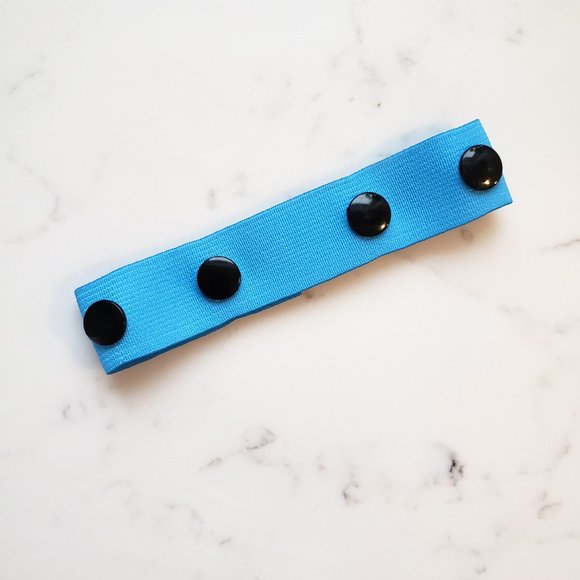 aqua blue elastic adjustable snap Toddler Belt, Kids or Baby Belt Childrens Belt - Picture 4 of 6